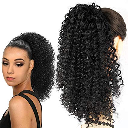 100 Human Afro Kinky Curly Ponytail Extensions for Black women Curly Drawstring Puff Fluffy Ponytail Clip in Hairpieces(#1B)
100 Human Afro Kinky Curly Ponytail Extensions for Black women Curly Drawstring Puff Fluffy Ponytail Clip in Hairpieces(#1B)
