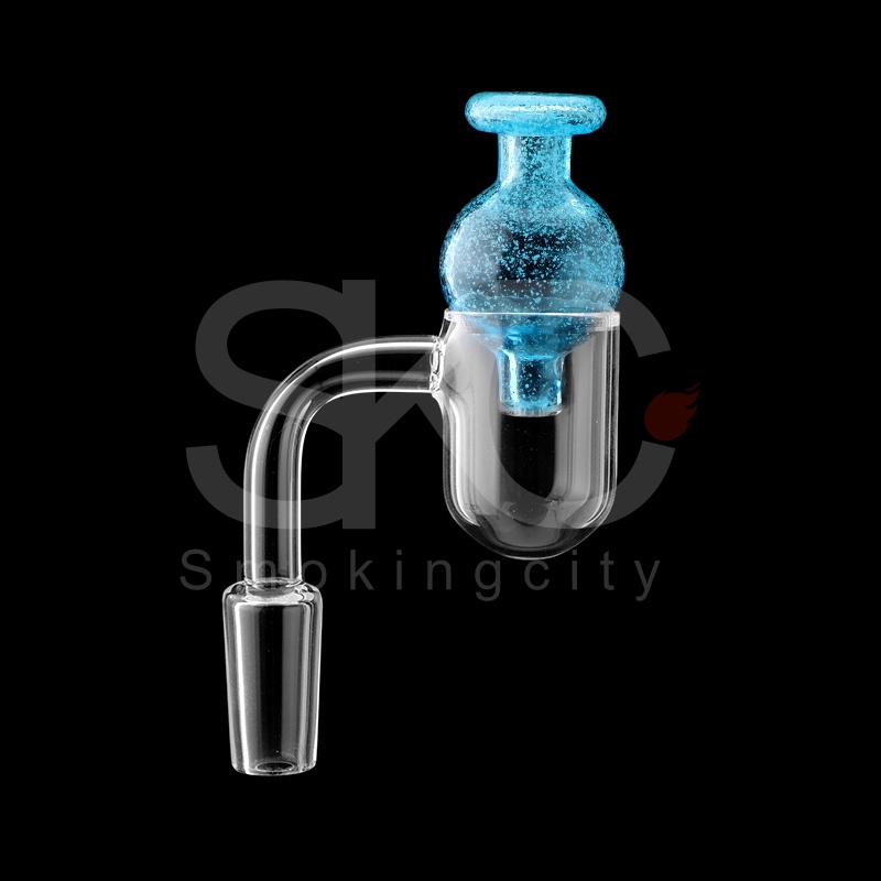 Beveled Edge Round Bottom Quartz Banger Smoke with luminous carb cap 10mm 14mm 18mm male female Quartz Nails For Glass Water Bongs Rig Pipes