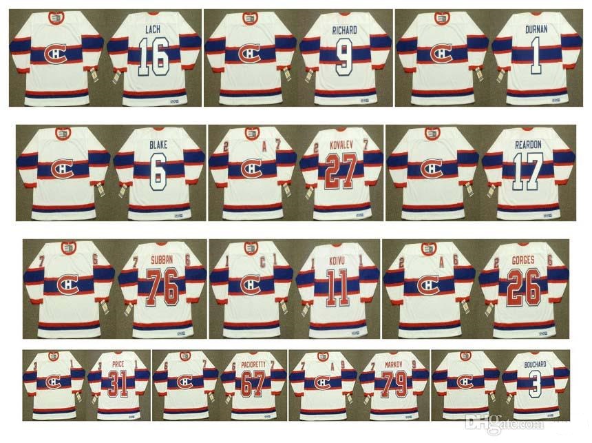 Vintage Montreal Canadiens Jersey 11 SAKU KOIVU 26 JOSH GORGES 27 ALEX KOVALEV 31 CAREY PRICE 67 MAX PACIORETTY 76 P K SUBBAN CustomHockey, Colour 3
Vintage Montreal Canadiens Jersey 11 SAKU KOIVU 26 JOSH GORGES 27 ALEX KOVALEV 31 CAREY PRICE 67 MAX PACIORETTY 76 P K SUBBAN CustomHockey, Colour 3