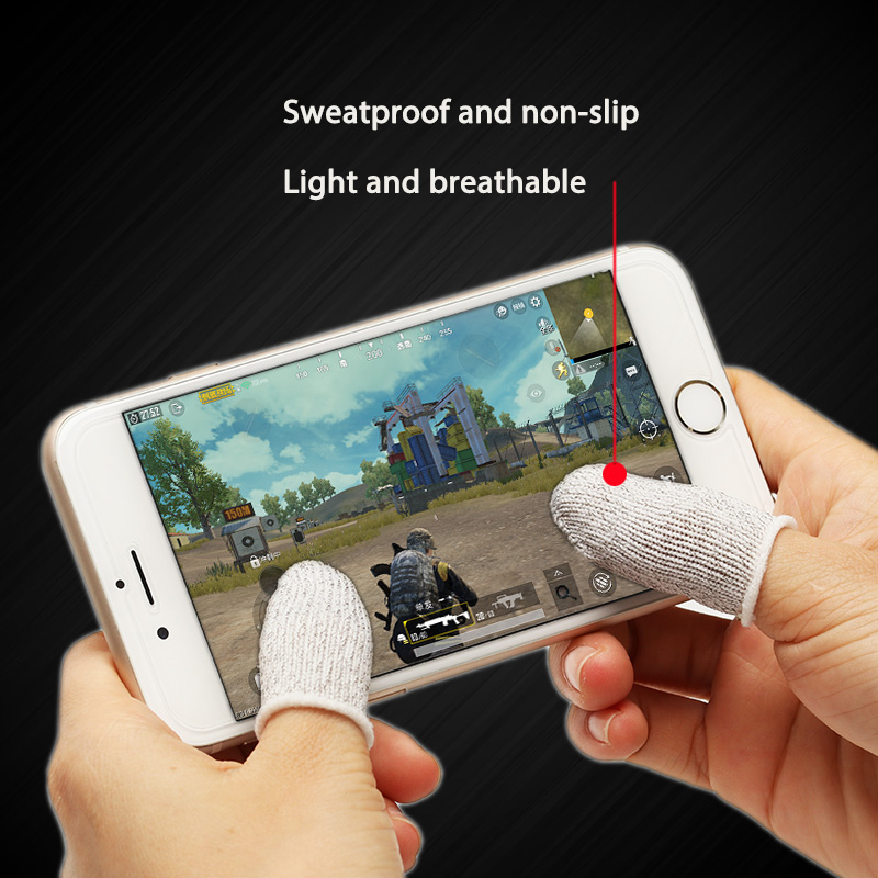 Sweatproof Breathable Mobile Touch Screen Finger Cots Sensitive Game Controller Accessories For IPhone Samsung