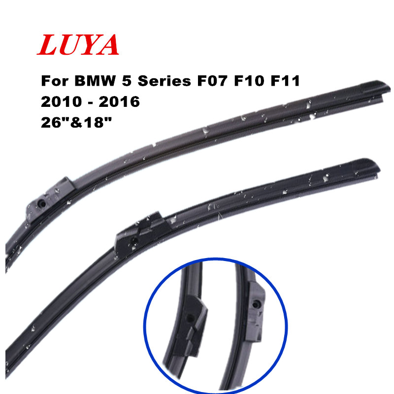 LUYA wiper Blade in Car windshield wiper For BMW 5 Series F07 / F10 / F11 (2010 - 2016) size:26"&18"
LUYA wiper Blade in Car windshield wiper For BMW 5 Series F07 / F10 / F11 (2010 - 2016) size:26"&18"