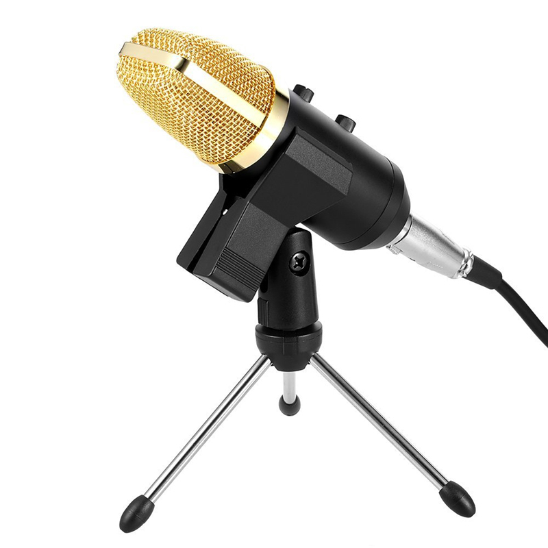 MK F100TL USB Microphone Studio Professional Condenser Wired Computer Microphone With Stand For Karaoke Video Recording PC