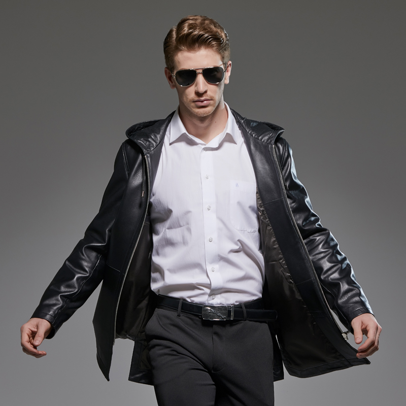 Plus Size Men's 2020 Genuine Leather Jacket Hooded 200% Sheepskin Coat Long Windbreaker Chaqueta Cuero Hombre 292822 KJ2222, Black
Plus Size Men's 2020 Genuine Leather Jacket Hooded 200% Sheepskin Coat Long Windbreaker Chaqueta Cuero Hombre 292822 KJ2222, Black