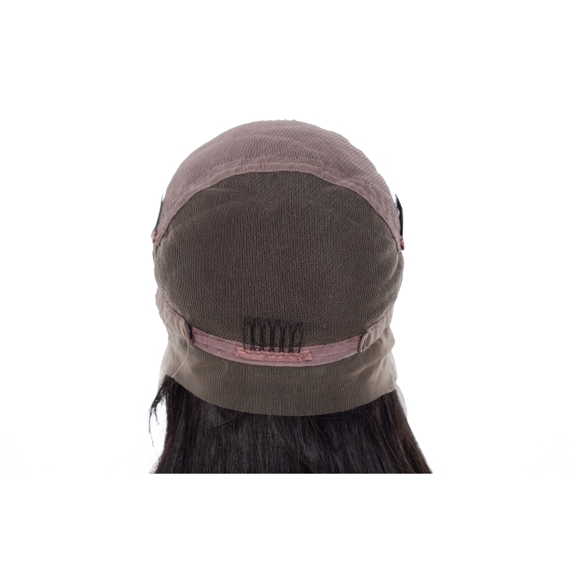 Brazilian Virgin Hair Lace Wigs Full 10-30inch Human Hair Straight Silky Top Closures Pre Plucked Natural Color