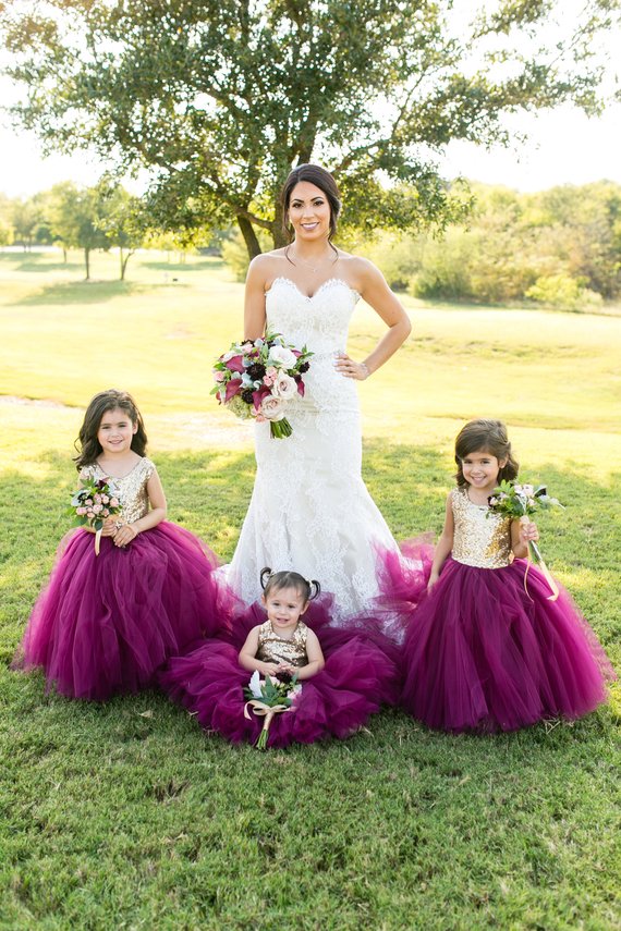 Sequined Flower Girl Dresses for Wedding Jewel Neck A Line Sleeveless Cute Gold Girls Pageant Dress Custom Made Birthday Party Gowns
