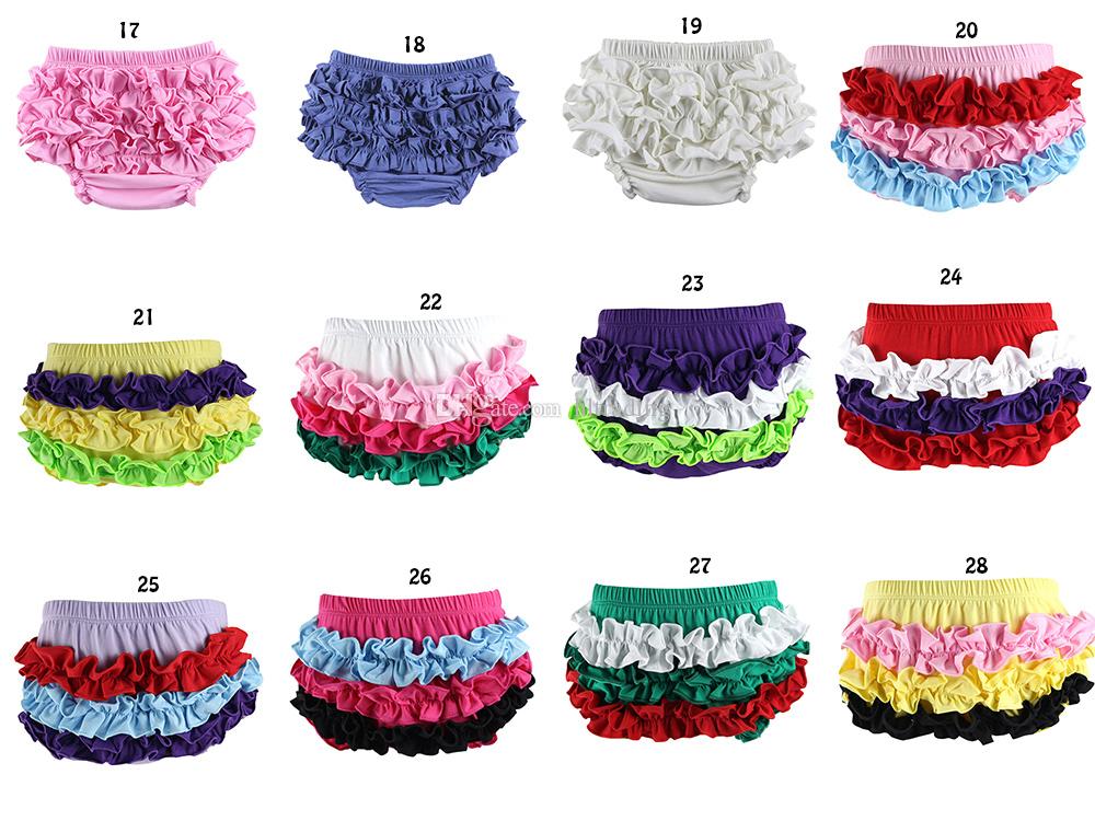 Baby Lace Shorts Newborn Infant ruffle PP Pants kids INS Panties 2019 Summer Bread shorts 28 colors briefs Kids Clothing C6238