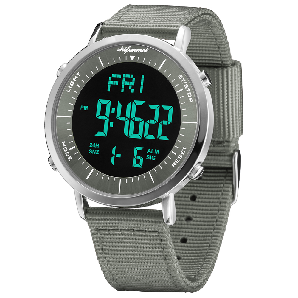 Shifenmei ultra-thin men's electronic watch Men Sport Watch Outdoor Digital Watch Electronic Wrist WatchesRelogio Masculino LY191213