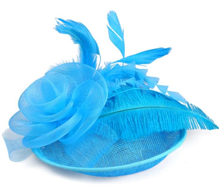 Floral Party Lady Hat Mesh Veil Hair Clip Hair Accessories Fedoras Lady Fascinator Hair Clips Hat For Formal Party