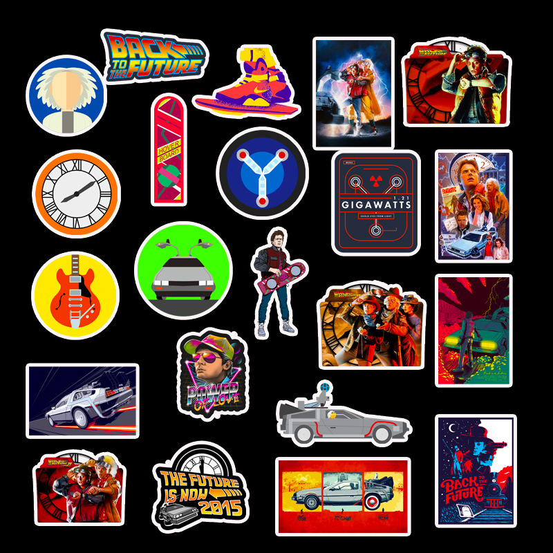 50pcs/Set Classic Movie Landscape Characters Stickers For Luggage Laptop Art Painting DIY Poster Stickers Waterproof Skateboard Toys