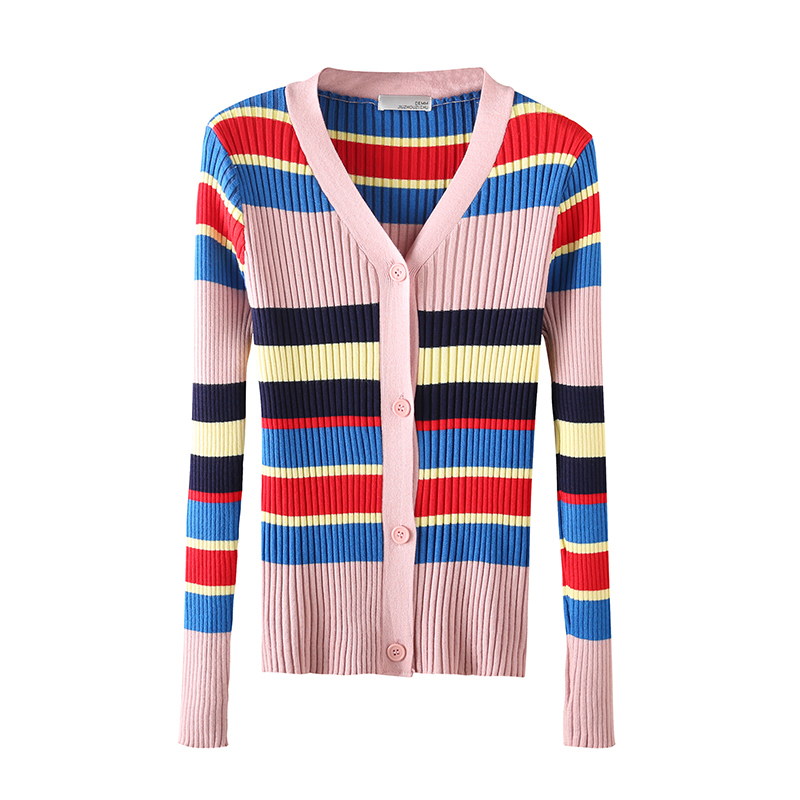 Striped Knitwear Cardigan Women' Slim Top Women Long Sweater Cardigans Sweater Cotton Woman Women Trendy Sweaters Sexy HH50MY, Pink
Striped Knitwear Cardigan Women' Slim Top Women Long Sweater Cardigans Sweater Cotton Woman Women Trendy Sweaters Sexy HH50MY, Pink