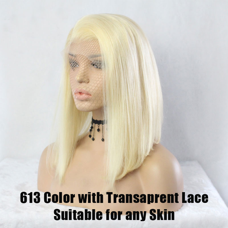 613 Blonde 13x6 Lace Front Wig Blue Colored Remy Red Human Hair Full Ends Transparent Frontal Closure Swiss Lace Short Bob Wigs306x, Black
613 Blonde 13x6 Lace Front Wig Blue Colored Remy Red Human Hair Full Ends Transparent Frontal Closure Swiss Lace Short Bob Wigs306x, Black