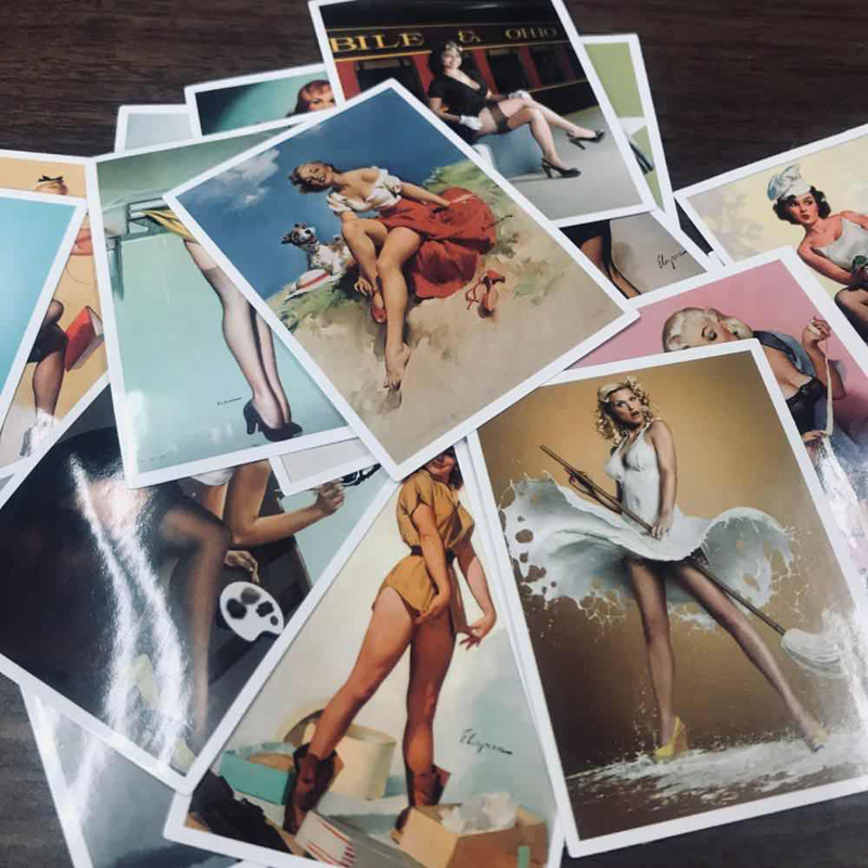 25pcs/Set Sexy Personality World War II Girl Stickers Motorcycle Chidren Toy Waterproof Sticker For Suitcase Laptop Bicycle