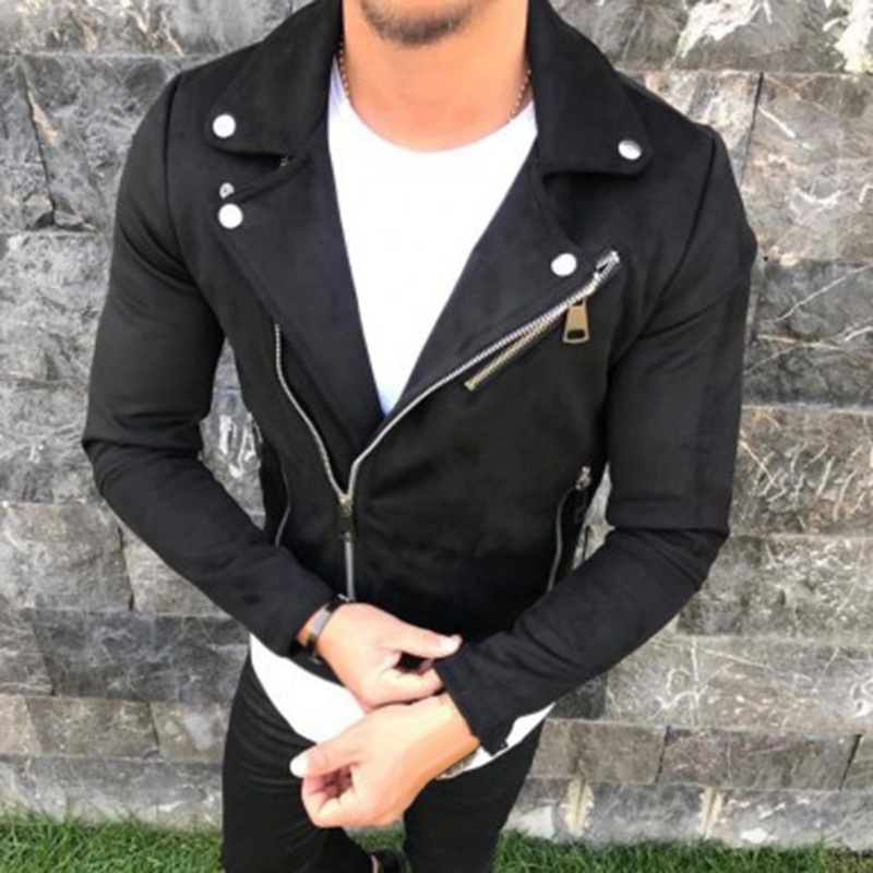 Men's Coat Casual Short Coat Lapel Long Sleeve Zipper Outwear Warm Slim Fit Male Jackets 2019, Black
Men's Coat Casual Short Coat Lapel Long Sleeve Zipper Outwear Warm Slim Fit Male Jackets 2019, Black