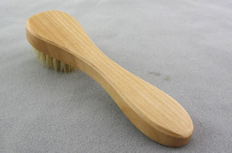 Wood Face Brush Nature Soft Bristles Facial Cleansing Massage Face Care clean Brush F1842