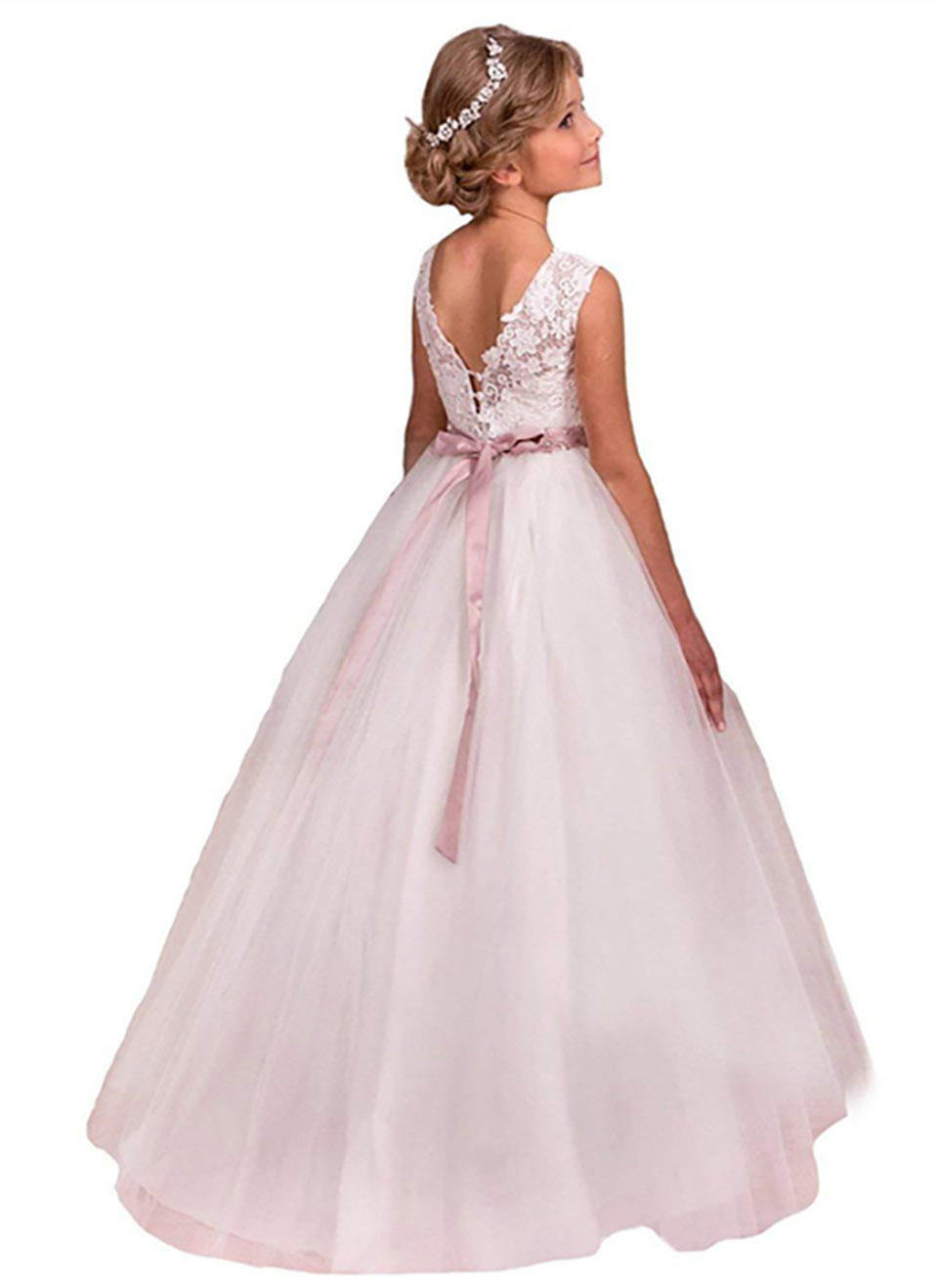 Flower Girl Dresses For Weddings Prom Communion Fashion Kids Christmas Pageant Dresses For Girls