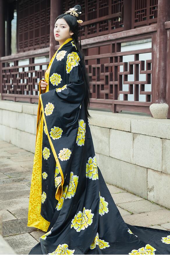 Women Ancient Clothing Studio Photographic Theme Costume Empress Princess Tang Dynasty Royal Performing Long Dress Suzhou embroidery