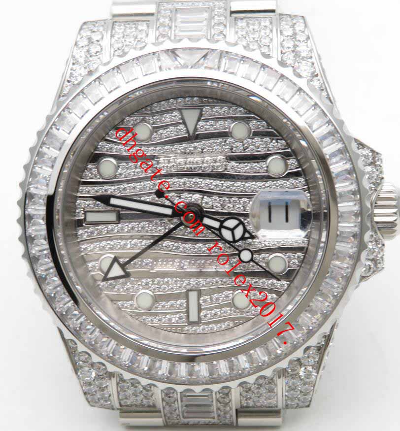 Men's Best Edition Top TW Factory GMT Full Diamonds Encrusted Wavy Dial with Round Markers Asia 2836 Movement Automatic watches, White
Men's Best Edition Top TW Factory GMT Full Diamonds Encrusted Wavy Dial with Round Markers Asia 2836 Movement Automatic watches, White