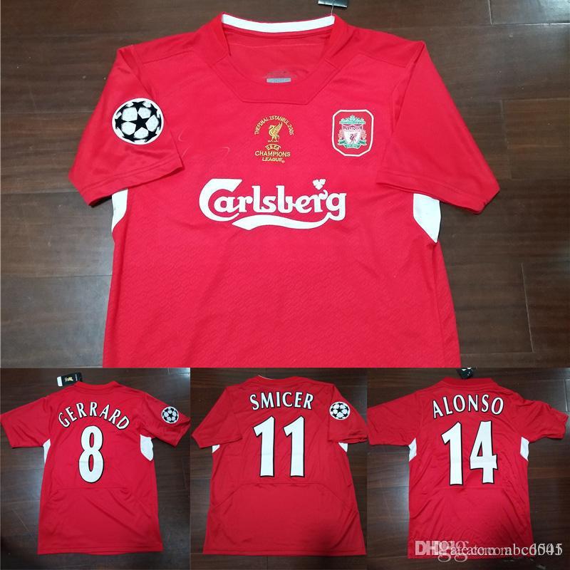 04 05 Gerrard Retro Jerseys Alonso D.Cisse Soccer Jersey 2004 2005 Baros Luis Garcia Vintage classical Football Shirt, Red
04 05 Gerrard Retro Jerseys Alonso D.Cisse Soccer Jersey 2004 2005 Baros Luis Garcia Vintage classical Football Shirt, Red