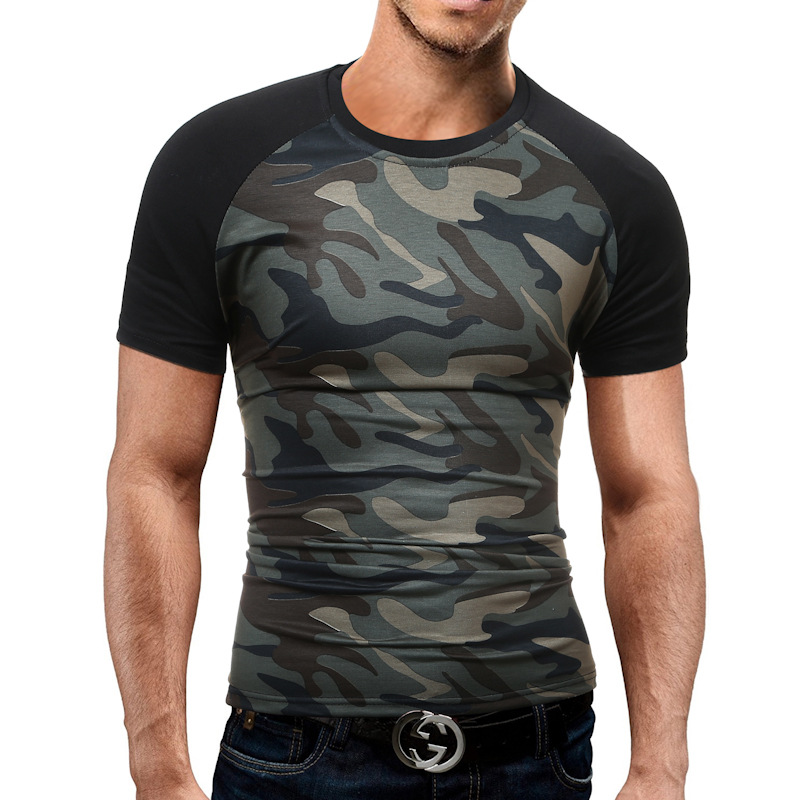 Mens Tshirt Homme Crew Neck Cotton Breathable Camouflage New Summer Style Casual Tops Fashionable Simple Shirt, Black
Mens Tshirt Homme Crew Neck Cotton Breathable Camouflage New Summer Style Casual Tops Fashionable Simple Shirt, Black