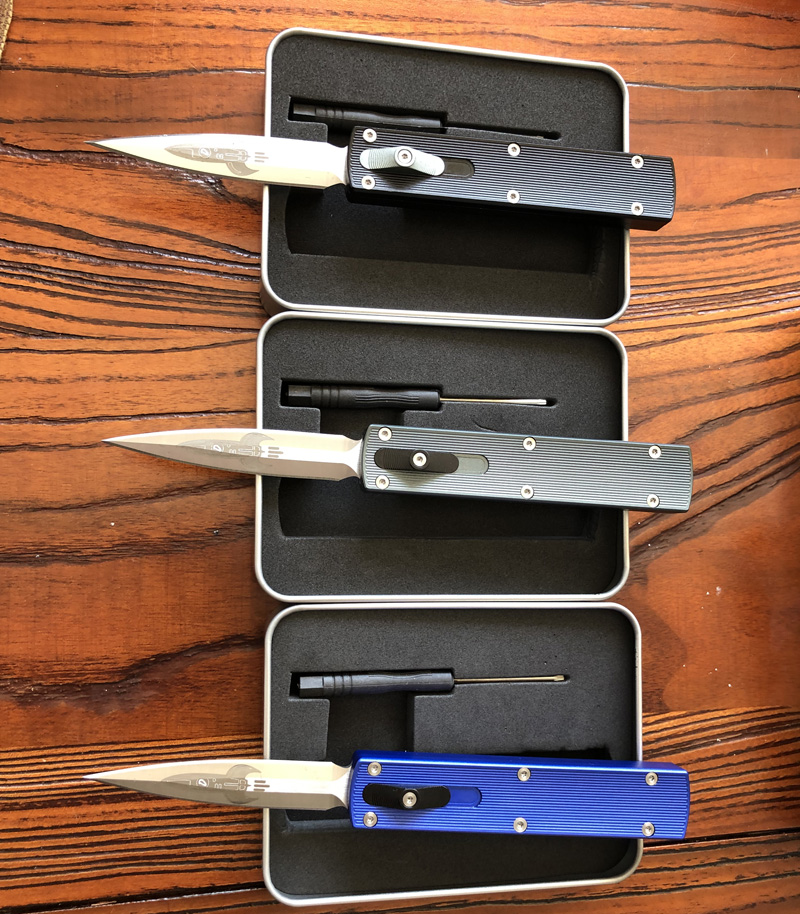 1Pcs D Rocket Design Auto Tactical Knife D2 Satin Double Action Spear Point Blade T6061 Handle EDC Pocket Knives Gift Knife
1Pcs D Rocket Design Auto Tactical Knife D2 Satin Double Action Spear Point Blade T6061 Handle EDC Pocket Knives Gift Knife