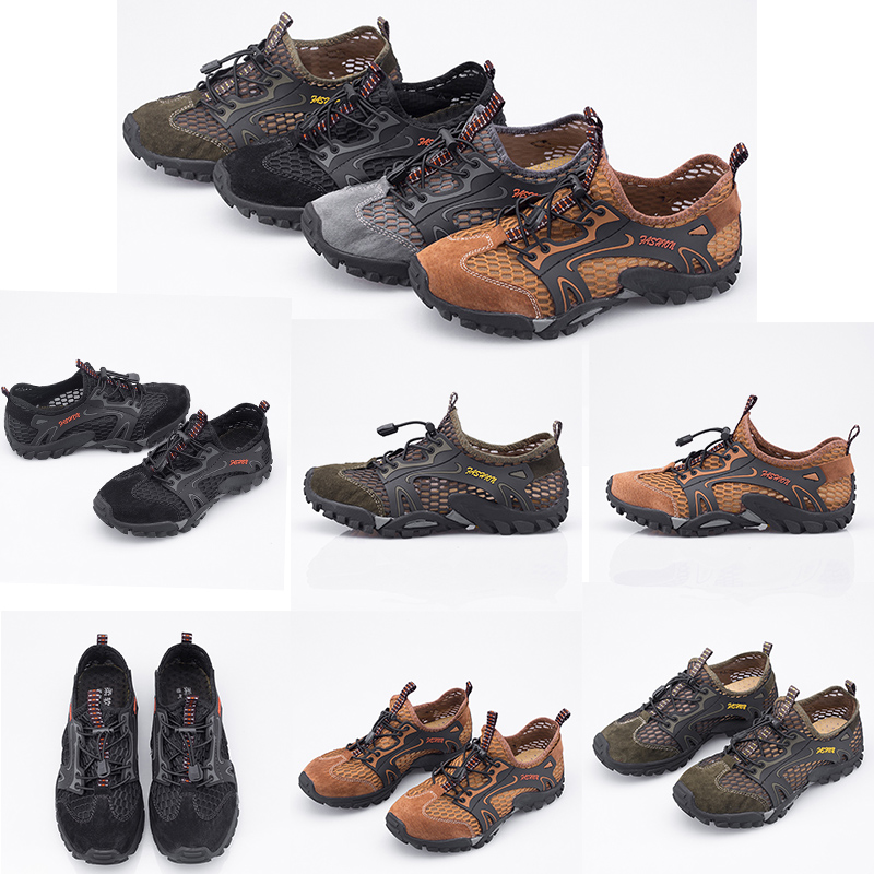 Discount wholesale Mesh Leather women mens designer Leisure Wading Outdoor shoes flat breathable sneakers Homemade brand Made in China
Discount wholesale Mesh Leather women mens designer Leisure Wading Outdoor shoes flat breathable sneakers Homemade brand Made in China