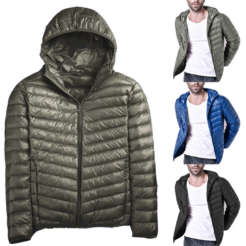 2019 men parkas Warm Fashion for Men Feather Hooded Down Jacket Pure Color Boutique Mens Feather warm Coat Thin Light Jackets
2019 men parkas Warm Fashion for Men Feather Hooded Down Jacket Pure Color Boutique Mens Feather warm Coat Thin Light Jackets