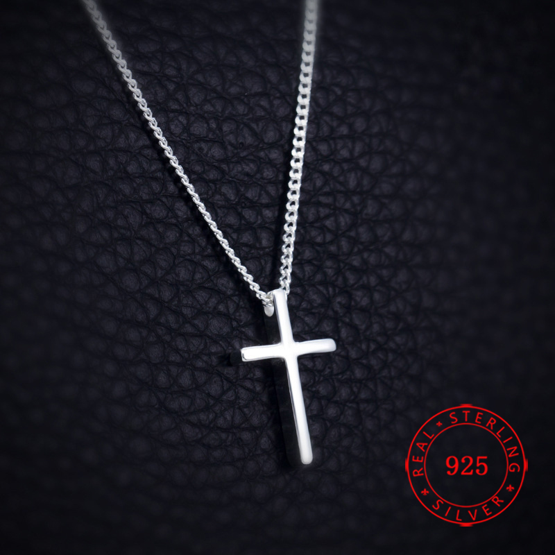 Simple design rhodium plated 100% 925 Silver Chain Necklace Women Jewelry Religious Cross Pendant Necklaces Good Quality
Simple design rhodium plated 100% 925 Silver Chain Necklace Women Jewelry Religious Cross Pendant Necklaces Good Quality