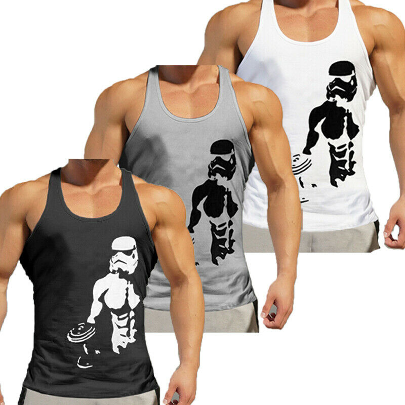 Men's Bodybuilding Cotton Tank Top Muscle T-Shirt Gym Fitness Sports Singlets, White;black
Men's Bodybuilding Cotton Tank Top Muscle T-Shirt Gym Fitness Sports Singlets, White;black