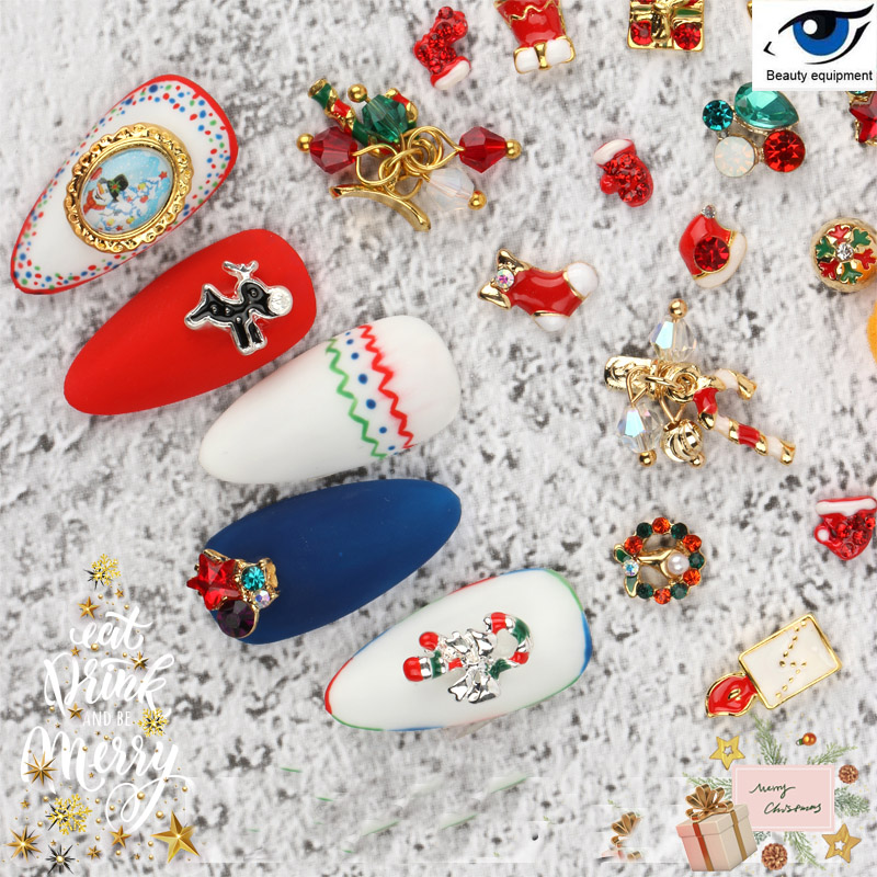 New nail art Christmas ornaments old man pendant Christmas tree stars hat gloves phototherapy nail drill tassel bell, Silver;gold
New nail art Christmas ornaments old man pendant Christmas tree stars hat gloves phototherapy nail drill tassel bell, Silver;gold