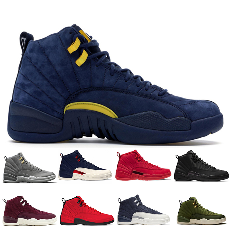 12 12s Gym red WNTR mens Basketball shoes Michigan International Flight College Navy Flu Game Taxi Wolf Grey men sports sneakers designer, #17 vachetta tan wheat
12 12s Gym red WNTR mens Basketball shoes Michigan International Flight College Navy Flu Game Taxi Wolf Grey men sports sneakers designer, #17 vachetta tan wheat