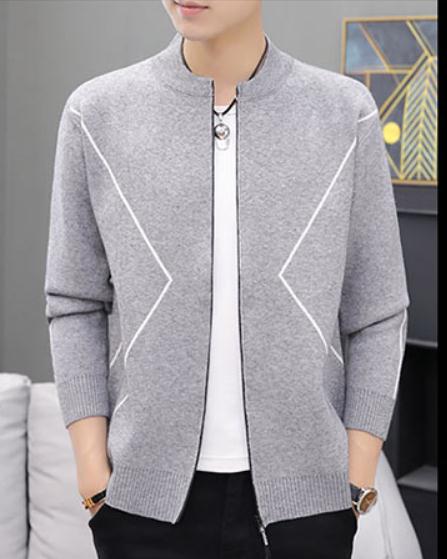 2020 men in spring and autumn winter with New style fashion Long sleeve Stand collar Cardigan Sweater coat, Black
2020 men in spring and autumn winter with New style fashion Long sleeve Stand collar Cardigan Sweater coat, Black