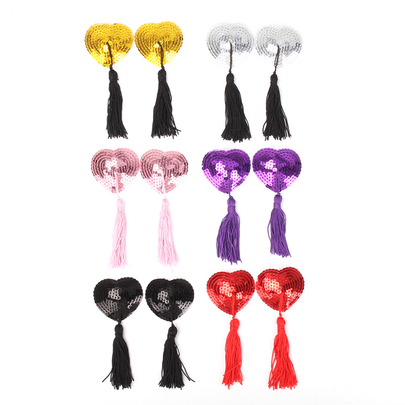 Sexy Self Adhesive Sequins Tassel Cover Heart Shape Bra Nipple Ring Pasties Breast Petals drop shipping, Silver
Sexy Self Adhesive Sequins Tassel Cover Heart Shape Bra Nipple Ring Pasties Breast Petals drop shipping, Silver