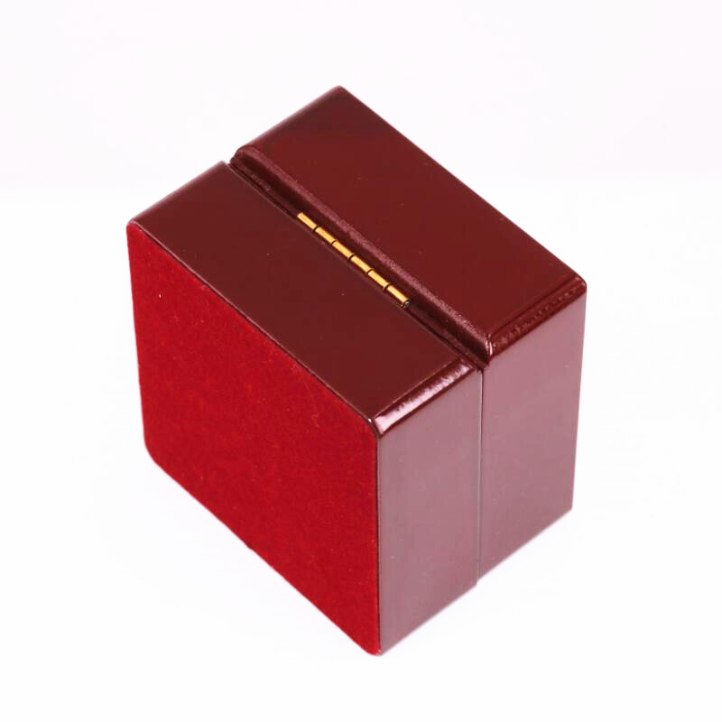 Factory Wholesale Price High Quality One Slot Wooden Ring Display Box 7*7*5.2(cm) Drop Shipping