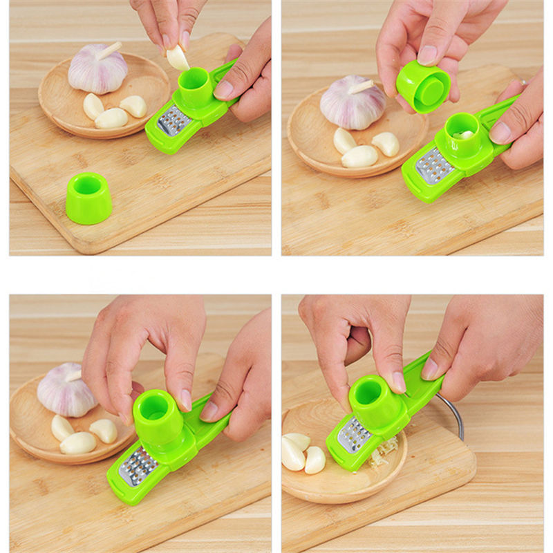 Candy Color Kitchen Accessories Plastic Ginger Garlic Grinding Tool Magic Silicone Peeler Slicer Cutter Grater Planer CT0498