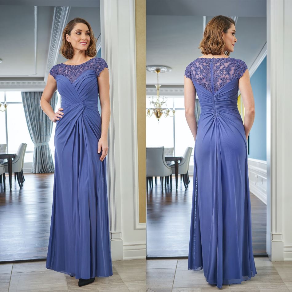 Jasmine Mother of the Bride Dresses 2021 Capped Sleeves Lace Chiffon Evening Gowns Custom Made Floor Length Sheath Wedding Guest Dress
Jasmine Mother of the Bride Dresses 2021 Capped Sleeves Lace Chiffon Evening Gowns Custom Made Floor Length Sheath Wedding Guest Dress