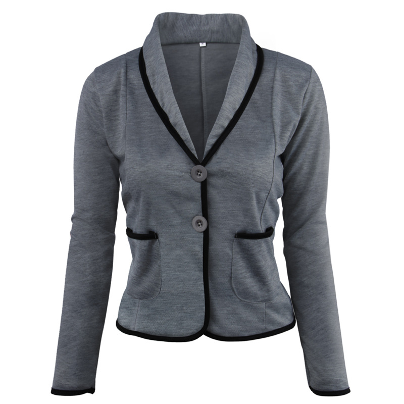 Ladies 2018 New Fashion Button Slim Blazer Coat Women Suit Jacket Female Plus Size Blazer Femme Work Wear Jacket