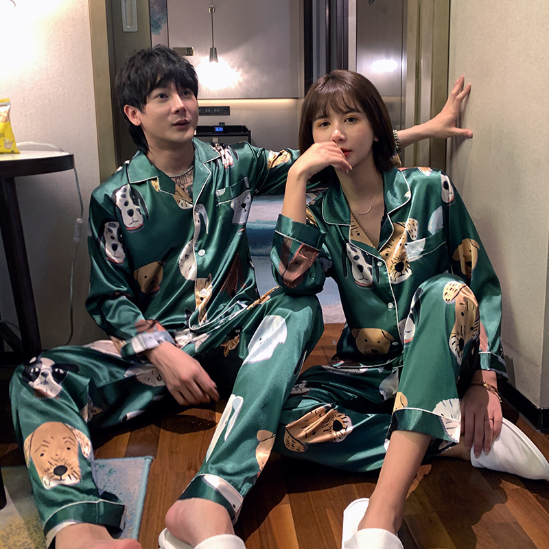 Women and Men Pajamas Sets Couples Sleepwear Cartoon Pijama Femme Pyjamas Lovers' Clothes Casual Home Wear Silk Satin Pyjamas, Women a
Women and Men Pajamas Sets Couples Sleepwear Cartoon Pijama Femme Pyjamas Lovers' Clothes Casual Home Wear Silk Satin Pyjamas, Women a