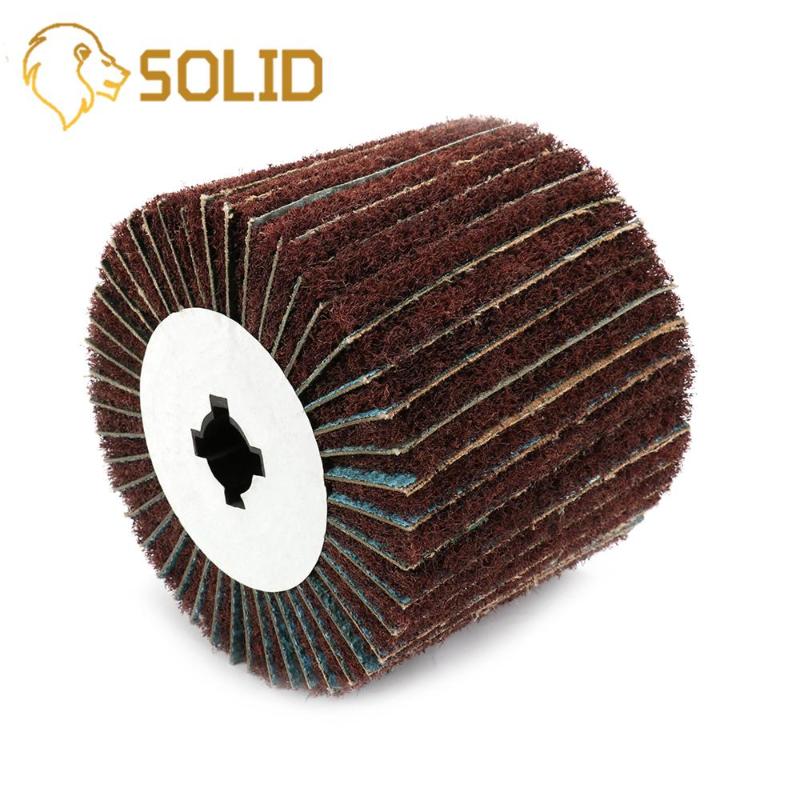 1Pc Non-woven Abrasive Flap Polishing Wire Drawing Wheel Bore 20mm for Drawing Polisher Sander Buffing Metal 40/80/120#
1Pc Non-woven Abrasive Flap Polishing Wire Drawing Wheel Bore 20mm for Drawing Polisher Sander Buffing Metal 40/80/120#
