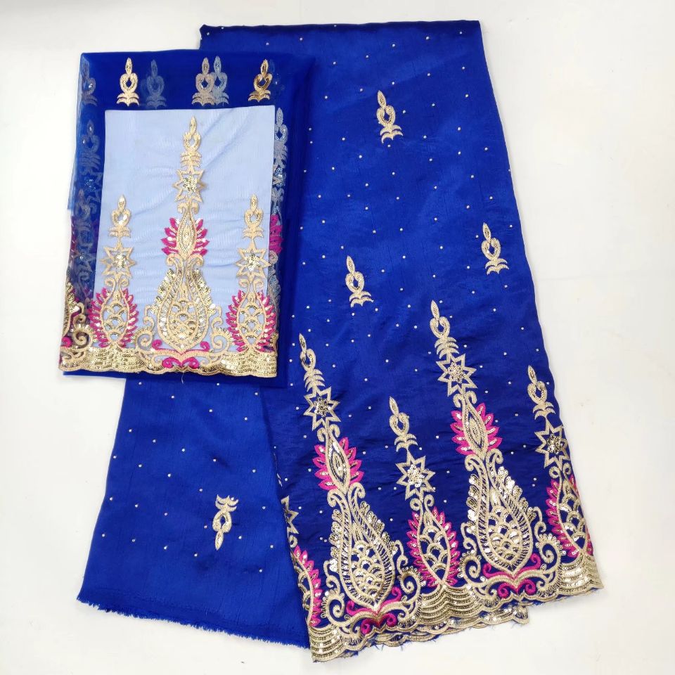 5yards royal blue african george lace fabric with embroidery pattern and 2yards french lace blouse for clothes wh6-4, Black;white
5yards royal blue african george lace fabric with embroidery pattern and 2yards french lace blouse for clothes wh6-4, Black;white