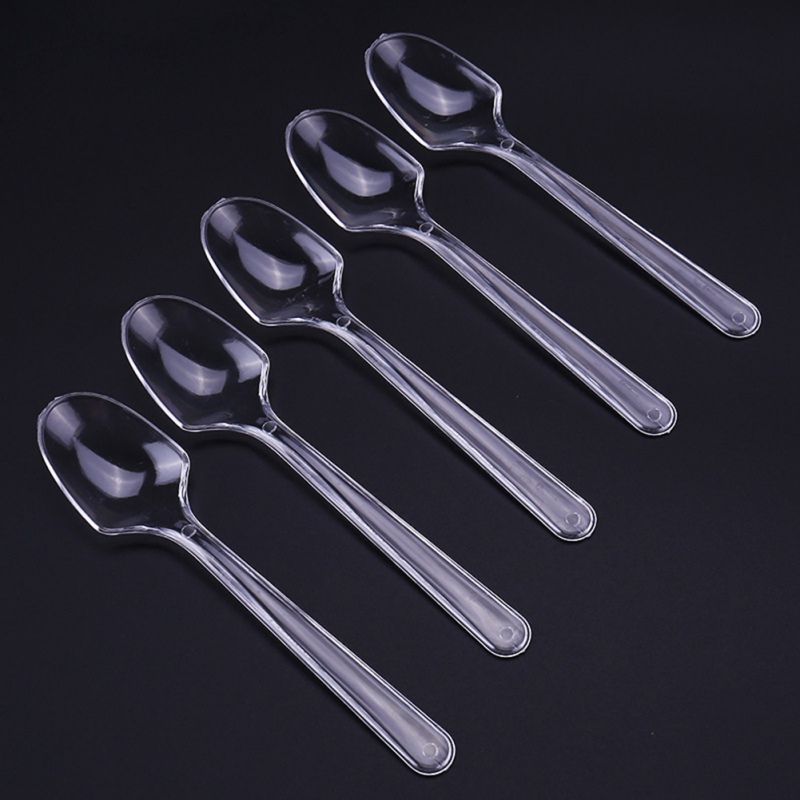 100pcs / bag Disposable Transparent Spoon Plastic PP Ice Cream Spoon Coffee Stirring for Kitchen
100pcs / bag Disposable Transparent Spoon Plastic PP Ice Cream Spoon Coffee Stirring for Kitchen