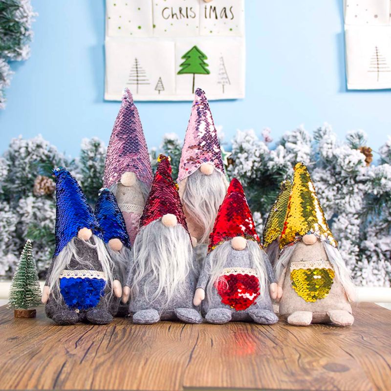 2pcs/set Sequin Christmas Swedish Santa Gnome Plush Doll Ornament Handmade Elf Toy Holiday Home Party Decor M76D
2pcs/set Sequin Christmas Swedish Santa Gnome Plush Doll Ornament Handmade Elf Toy Holiday Home Party Decor M76D