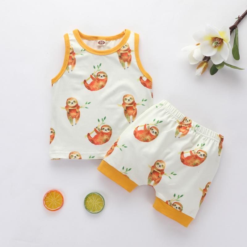 Infant Baby Boys Clothing Summer Baby Girl Clothes Sleeveless Animal Print Tops Shorts Outfits Girls Clothes, Yellow
Infant Baby Boys Clothing Summer Baby Girl Clothes Sleeveless Animal Print Tops Shorts Outfits Girls Clothes, Yellow