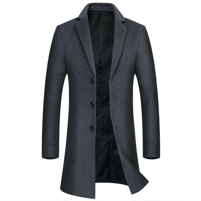 2019 Plus Size 8xl 7xl Autumn Winter Male Woolen Coats Middle Long Business Mens Solid Color Thicken Warm Wool&blends Overcoat, Gray
2019 Plus Size 8xl 7xl Autumn Winter Male Woolen Coats Middle Long Business Mens Solid Color Thicken Warm Wool&blends Overcoat, Gray