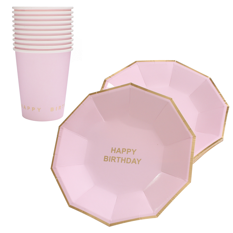 10pcs/set Gold Foil Pink Disposable Tableware Christmas New Year Party Paper Plates Cups Birthday Party Supplies Plastic Straws
10pcs/set Gold Foil Pink Disposable Tableware Christmas New Year Party Paper Plates Cups Birthday Party Supplies Plastic Straws