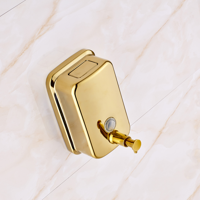 Bathroom Liquid Soap Dispenser Box Wall Mounted Stainless Steel 500ml Soap Dispenser Pump1646066