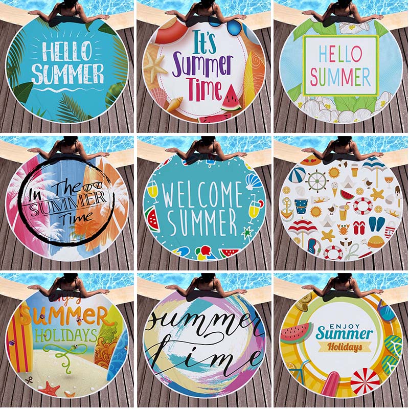 Round Beach Towel 3D Printed Tassel Seaside Blanket Yoga Mat Circular Outdoor Picnic Mats Ladies Bath Towels Summer 150*150cm 050228
Round Beach Towel 3D Printed Tassel Seaside Blanket Yoga Mat Circular Outdoor Picnic Mats Ladies Bath Towels Summer 150*150cm 050228
