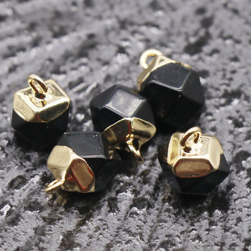 Men's and Women's Necklaces Natural Stone Plating Phnom Penh Geometric Pendant Energy Cure Easter Gifts