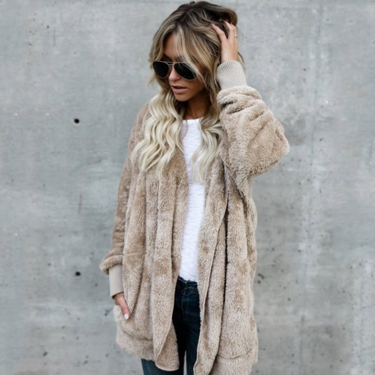 Autumn Winter New Women Plus Size Cardigan Hooded Long Sleeve Casual Sweaters Female Solid Oversize Loose Coat