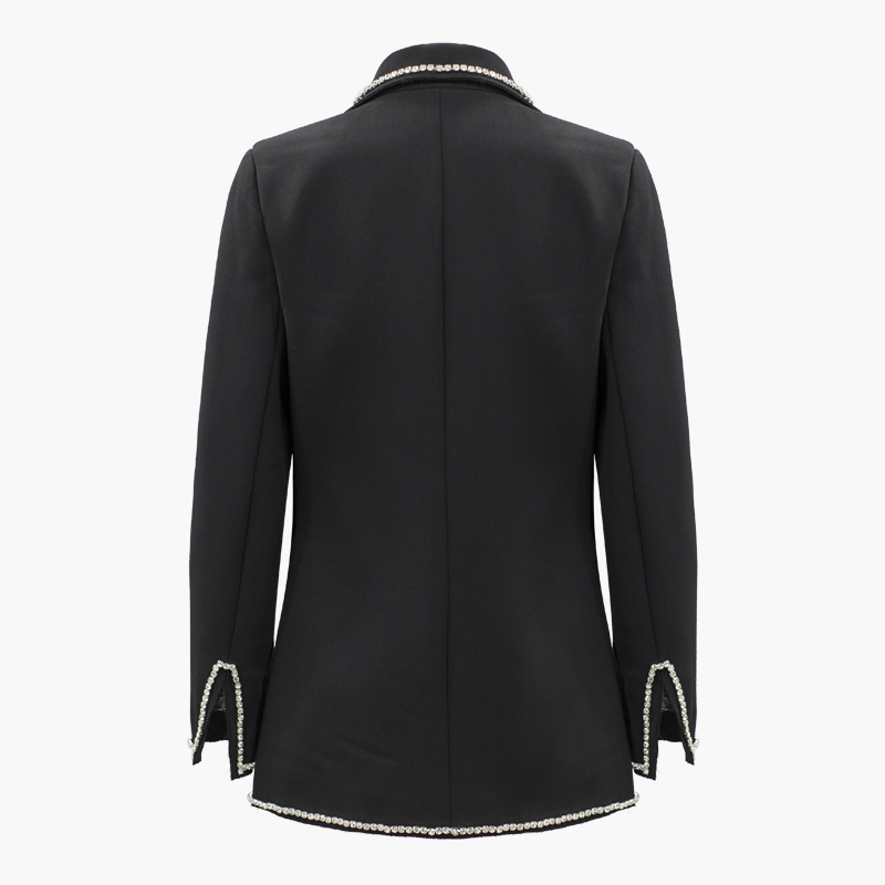 Sequin Women Chic Jacket Diamonds Black Formal Jackets Turn-down Collar Pockets Notched Blazer Coat Outerwear Female
Sequin Women Chic Jacket Diamonds Black Formal Jackets Turn-down Collar Pockets Notched Blazer Coat Outerwear Female