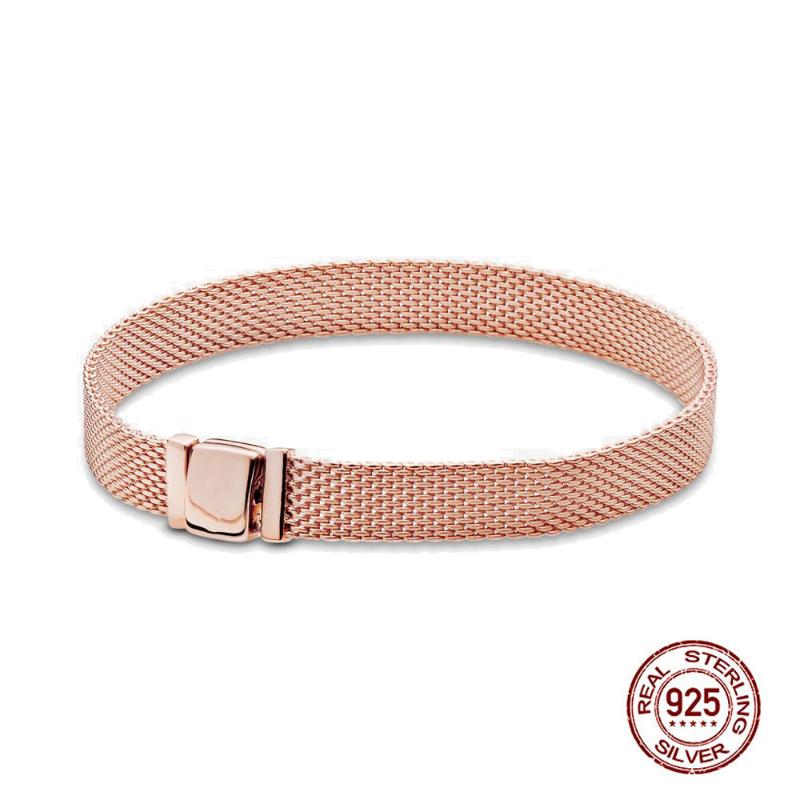 Other Bracelets JrSr 100% 925 Sterling Silver Bracelet Reflexion Mesh Friendship Bangle For Women DIY Jewelry Gift
Other Bracelets JrSr 100% 925 Sterling Silver Bracelet Reflexion Mesh Friendship Bangle For Women DIY Jewelry Gift